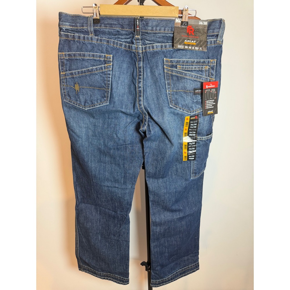 Ariat M4 Relaxed Boot Cut FR Work Jeans Mens 36x30 Flame Resistant CAT 2 Denim